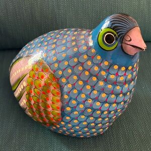 TONALA JALISCO MEXICO MATEOS MID CENTURY PAPER MACHE‎ LARGE BIRD SIGNED